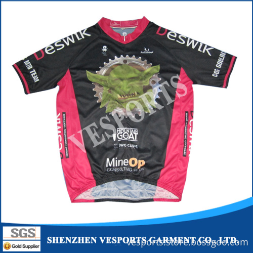 Sublimation Mens Cycling Apparel Custom Design